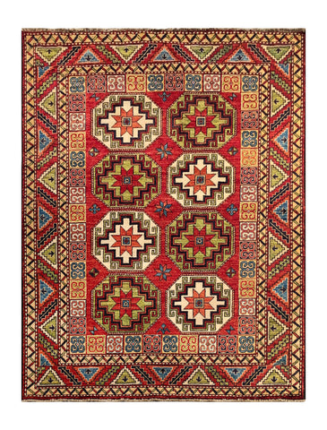 23910- Khal Mohammad Afghan Hand-Knotted Authentic/Traditional /Carpet/Rug/Size: 6'8" x 5'0"