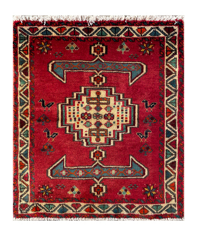 24510-Ghashgai Hand-Knotted/Handmade Persian Rug/Carpet Tribal/ Nomadic Authentic/Size: 2'4" x 2'0"